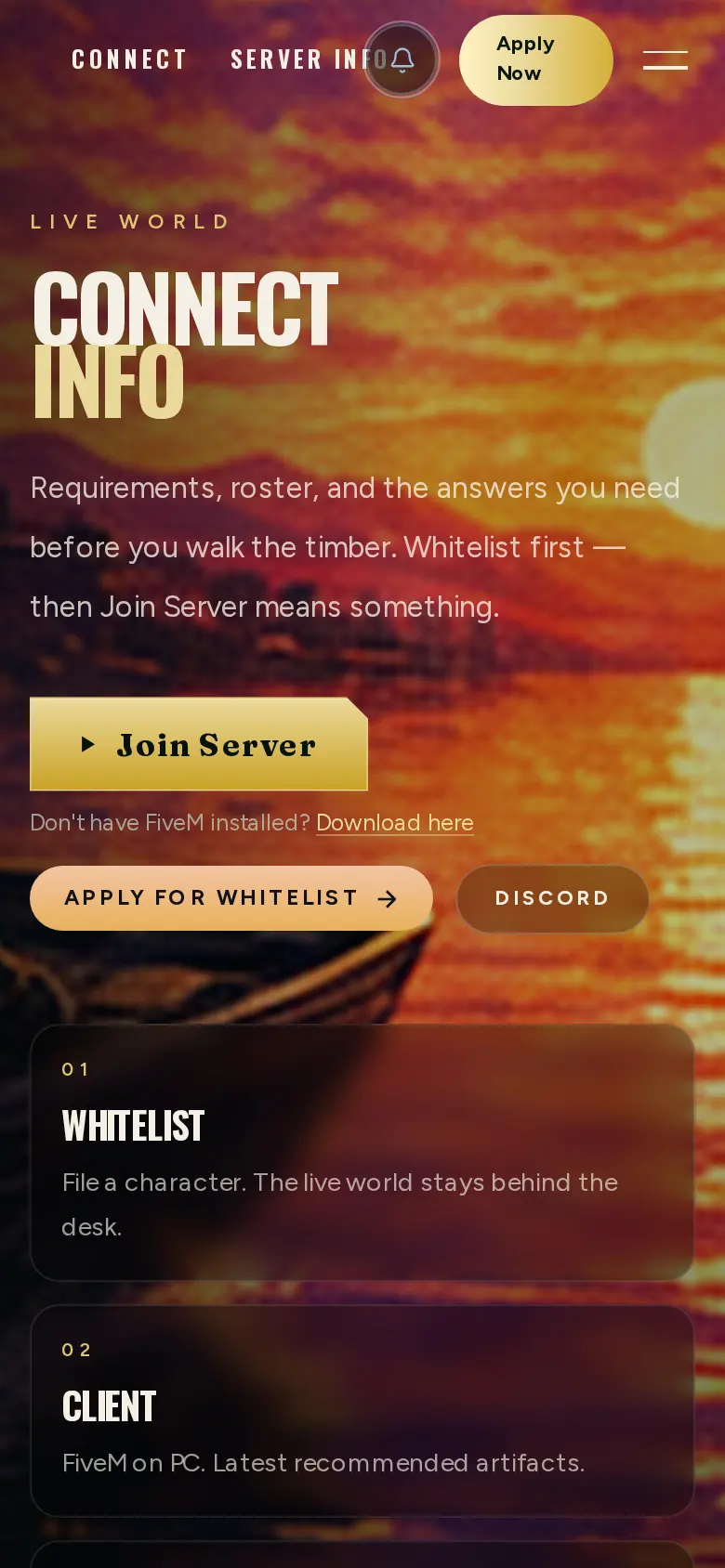 Server-Seite auf dem Smartphone